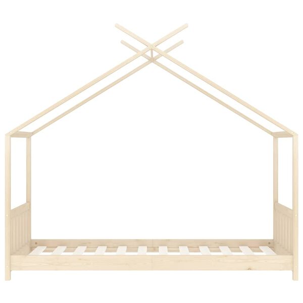 vidaXL Cadre de lit d'enfant Bois de pin massif 80x160 cm