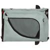 vidaXL Remorque de v&eacute;lo pour animaux de compagnie gris et noir