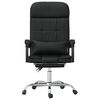 vidaXL Fauteuil de massage inclinable de bureau Noir Similicuir