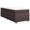 vidaXL Sommier &agrave; lattes de lit avec matelas Marron fonc&eacute; 100x200 cm