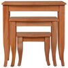 vidaXL Tables d'appoint 3 pcs Bois d'acajou massif