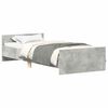 vidaXL Cadre de lit sans matelas gris b&eacute;ton 90x190 cm