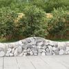 vidaXL Paniers &agrave; gabions arqu&eacute;s 11 pcs 200x30x40/60 cm Fer galvanis&eacute;