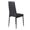 Venture Home Chaises &agrave; manger lot de 2 Slim aspect cuir noir