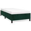 vidaXL Cadre de lit sans matelas vert fonc&eacute; 80x200 cm velours