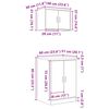 vidaXL Armoires garage 2 pcs ch&ecirc;ne artisanal bois d'ing&eacute;nierie