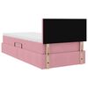 vidaXL Lit de Rangement avec matelas Rose 100 x 200 cm Velours