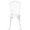 vidaXL Ensemble de tables de jardin 3 pcs Blanc Aluminium coul&eacute;