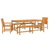 vidaXL Ensemble de salle &agrave; manger pour jardin 5 pc Marron