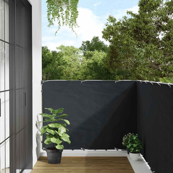 vidaXL &Eacute;cran de balcon Anthracite 120x300 cm Tissu Oxford