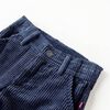 Pantalons pour enfants velours côtelé bleu marine 116