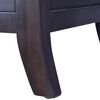 vidaXL Table de chevet Noir clair 40x40x45 cm Bois massif d'acajou