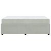 vidaXL Cadre de lit avec matelas Gris clair 120 x 190 cm tissu