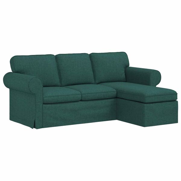 vidaXL Canap&eacute; Vert fonc&eacute;