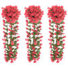 vidaXL Guirlandes de fleurs de No&euml;l 3 pcs rose 85 cm