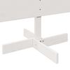 vidaXL Arbre de No&euml;l en bois pour d&eacute;coration blanc 150 cm pin massif