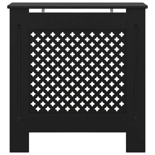 vidaXL Cache-radiateur MDF Noir 78 cm