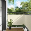vidaXL &Eacute;cran de balcon Cr&egrave;me 100 x 500 cm Tissu Oxford