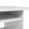 vidaXL Bureau Blanc brillant 80x45x74 cm Bois d’ingénierie