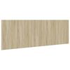 vidaXL T&ecirc;te de lit avec armoires ch&ecirc;ne sonoma 240 cm bois d'ing&eacute;nierie
