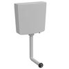 vidaXL Réservoir de toilette avec entrée d'eau inférieure 3/6 L Gris