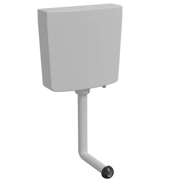 vidaXL Réservoir de toilette avec entrée d'eau inférieure 3/6 L Gris