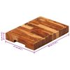 vidaXL Planche &agrave; d&eacute;couper 30x21x4 cm bois d'acacia massif