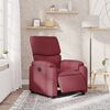vidaXL Fauteuil inclinable &eacute;lectrique Rouge bordeaux Tissu