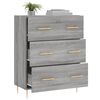 vidaXL Buffet sonoma gris 69,5x34x90 cm bois d'ing&eacute;nierie