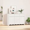 vidaXL Buffet Drammen Blanc 114 x 43 x 75,5 cm Bois de pin massif