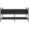 vidaXL Table basse noir 99x50x50 cm bois d'ing&eacute;nierie