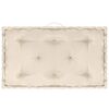 vidaXL Coussins de plancher de palette lot de 5 Beige Coton
