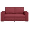 vidaXL Canap&eacute; 120cm Bordeaux tissu