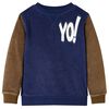 vidaXL Sweatshirt pour enfants bleu marine fonc&eacute; 128
