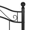 vidaXL Cadre de lit sans matelas noir m&eacute;tal 100x200 cm