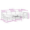 vidaXL Salon de jardin 8 pcs avec coussins Bois de pin massif