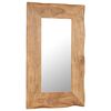 vidaXL Miroir cosm&eacute;tique 50x80 cm Bois solide d'acacia