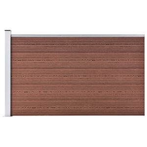 vidaXL Cl&ocirc;ture de jardin WPC 175x105 cm Marron