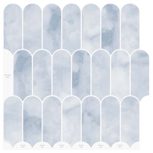 vidaXL Carreau en Plume 10 pcs Bleu clair 30 x 30 cm