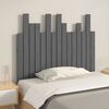 vidaXL T&ecirc;te de lit murale Gris 95,5x3x80 cm Bois massif de pin