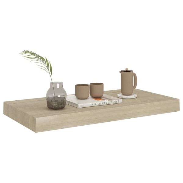 vidaXL Étagère murale flottante chêne 50x23x3,8 cm MDF