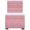vidaXL Sommier &agrave; lattes de lit et matelas Rose 80x200 cm Velours