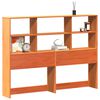 vidaXL T&ecirc;te de lit avec rangement cire marron 160cm bois massif de pin