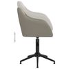 vidaXL Chaise pivotante &agrave; manger Gris clair Velours
