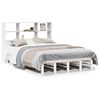 vidaXL Lit biblioth&egrave;que sans matelas blanc 120x190 cm bois massif