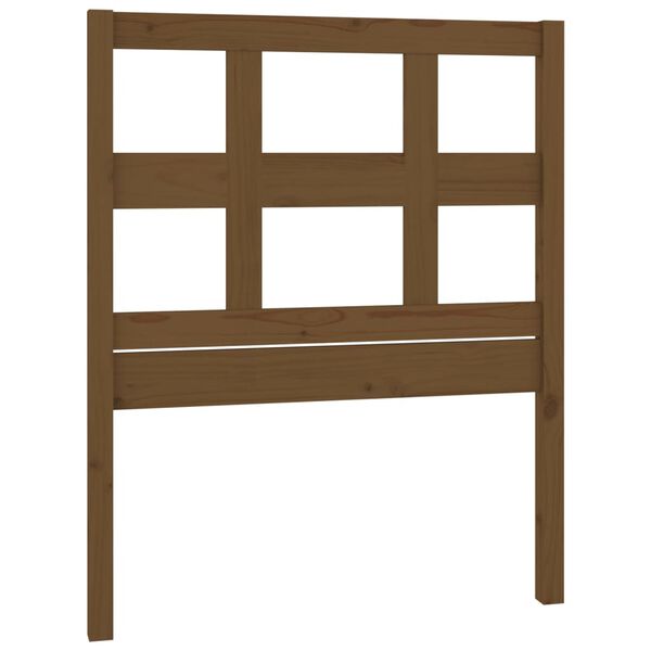 vidaXL T&ecirc;te de lit Marron miel 105,5x4x100 cm Bois massif de pin