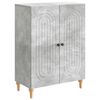 vidaXL Buffet Gris b&eacute;ton 66 x 34,5 x 90 cm Bois d'ing&eacute;nierie
