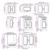 vidaXL Ensemble d'armoires de cuisine 8 pcs Kalmar bois d'ing&eacute;nierie