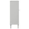 vidaXL Armoire à chaussures SENJA aspect rotin blanc bois massif