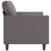 vidaXL Canap&eacute; &agrave; 3 places Gris 180 cm Similicuir